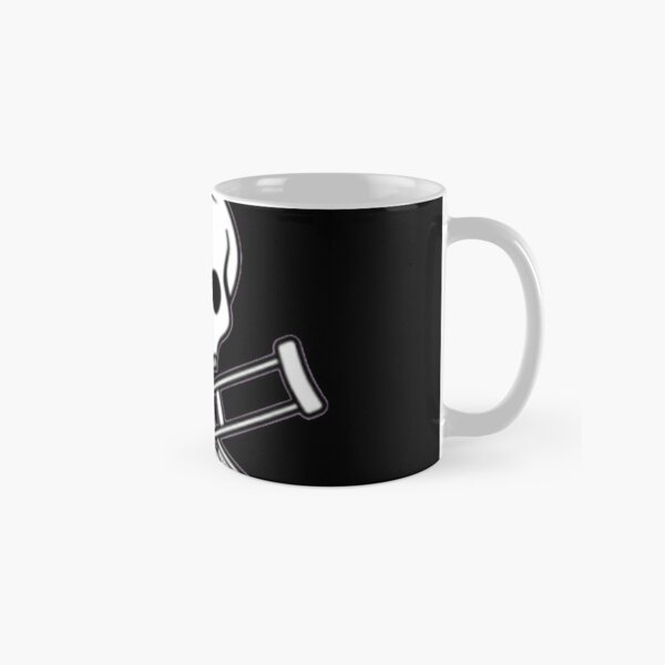 Jackass Forever - Jackass Red Skull And Crutches Warning Logo Classic Mug RB1101 product Offical jackass 2 Merch