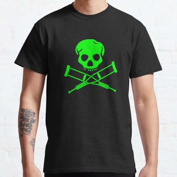 Jackass Skull (Green) Classic T-Shirt RB1101 product Offical jackass 2 Merch