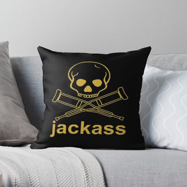 jackass  Throw Pillow RB1101 product Offical jackass 2 Merch